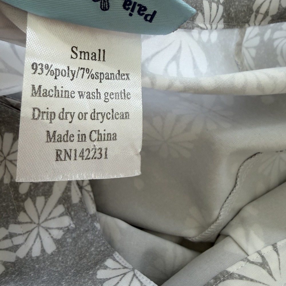 Ripskirt Hawaii The Original Wrap Skirt Length Gray And White Sz Small Rip Skirt - Picture 4 of 4
